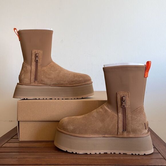 UGG Classic Dipper Boots Chestnut USA Women Size 9/UK 7/EU 40 - Picture 4 of 14